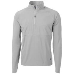 Cutter & Buck Men's Polished Adapt Eco Knit Stretch Recycled Quarter Zip Pullover