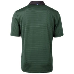 Cutter & Buck Men's Hunter/Black Virtue Eco Pique Micro Stripe Recycled Tall Polo -Cutter & Buck MCK00007 HTBL B