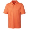 Cutter & Buck Men's College Orange Heather Cascade Melange Stripe Polo -Cutter & Buck MCK00058 CGH F
