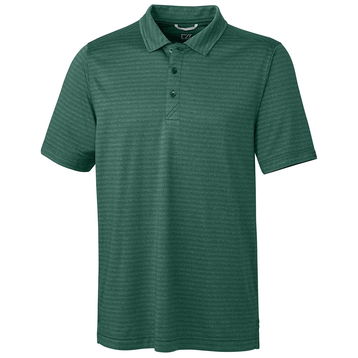 Cutter & Buck Men's Hunter Heather Cascade Melange Stripe Polo 3 Cutter & Buck Men's Hunter Heather Cascade Melange Stripe Polo