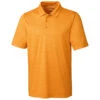 Cutter & Buck Men's Orange Burst Heather Cascade Melange Stripe Polo -Cutter & Buck MCK00058 OBH F