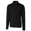 Cutter & Buck Men's Black DryTec Long Sleeve Advantage Half-Zip -Cutter & Buck MCK00068 BL F