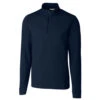 Cutter & Buck Men's Liberty Navy DryTec Long Sleeve Advantage Half-Zip 1 Cutter & Buck Men's Liberty Navy DryTec Long Sleeve Advantage Half-Zip -Cutter & Buck MCK00068 LYN F