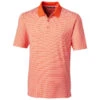 Cutter & Buck Men's College Orange Forge Polo Tonal Stripe