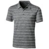 Cutter & Buck Men's Black Forge Polo Heather Stripe Tailored Fit