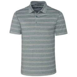 Cutter & Buck Men's Hunter Forge Polo Heather Stripe Tailored Fit