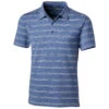 Cutter & Buck Men's Tour Blue Forge Polo Heather Stripe Tailored Fit