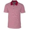 Cutter & Buck Men's Chutney Forge Polo Tonal Stripe Tailored Fit