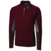 Cutter & Buck Men's Bordeaux Traverse Colorblock Half Zip