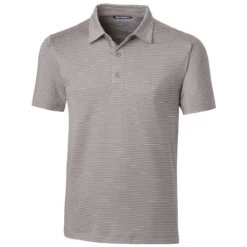 Cutter & Buck Men's Polished Forge Polo Pencil Stripe Tailored Fit