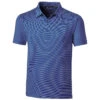 Cutter & Buck Men's Tour Blue Forge Polo Pencil Stripe Tailored Fit -Cutter & Buck MCK00145 TBL F