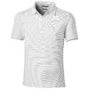 Cutter & Buck Men's White Forge Polo Pencil Stripe Tailored Fit