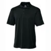 Cutter & Buck Men's Black DryTec S/S Genre Polo -Cutter & Buck MCK00291 BL MANN HG