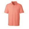 Cutter & Buck Men's Orange Burst/White DryTec Blaine Oxford Polo