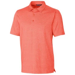 Cutter & Buck Men's College Orange Heather Forge Heathered Stretch Polo