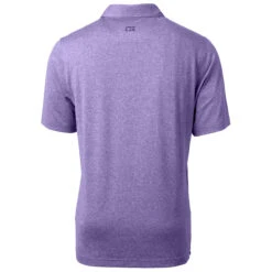 Cutter & Buck Men's College Purple Heather Forge Heathered Stretch Polo -Cutter & Buck MCK01050 CPH B