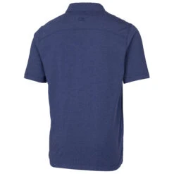 Cutter & Buck Men's Tour Blue Heather Advantage Jersey Polo -Cutter & Buck MCK01065 TBH B