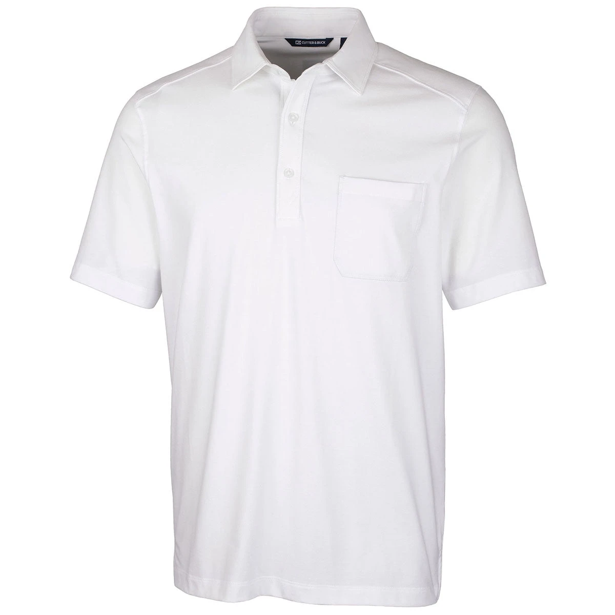Cutter & Buck Men's White Advantage Jersey Polo 3 Cutter & Buck Men's White Advantage Jersey Polo