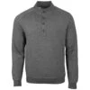 Cutter & Buck Men's Charcoal Heather Saturday Mock Sweatshirt
