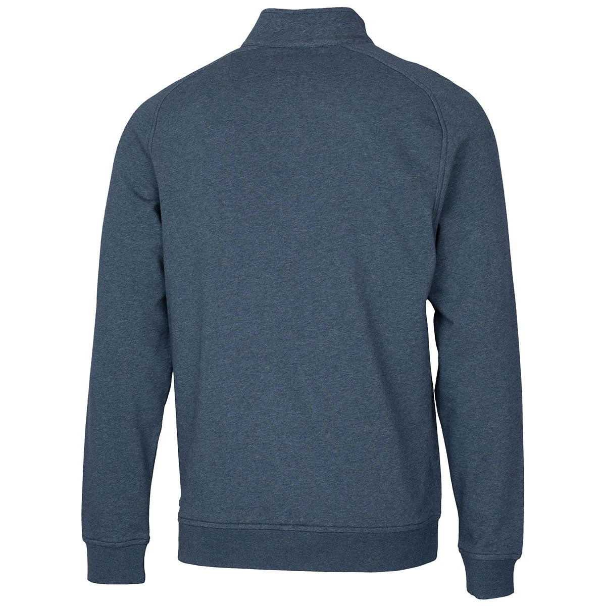 Cutter & Buck Men's Navy Blue Heather Saturday Mock Sweatshirt 4 Cutter & Buck Men's Navy Blue Heather Saturday Mock Sweatshirt - Image 2