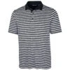 Cutter & Buck Men's Black Forge Polo Multi Strip -Cutter & Buck MCK01082 BL F