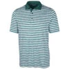 Cutter & Buck Men's Seaweed Forge Polo Multi Strip -Cutter & Buck MCK01082 SEW F