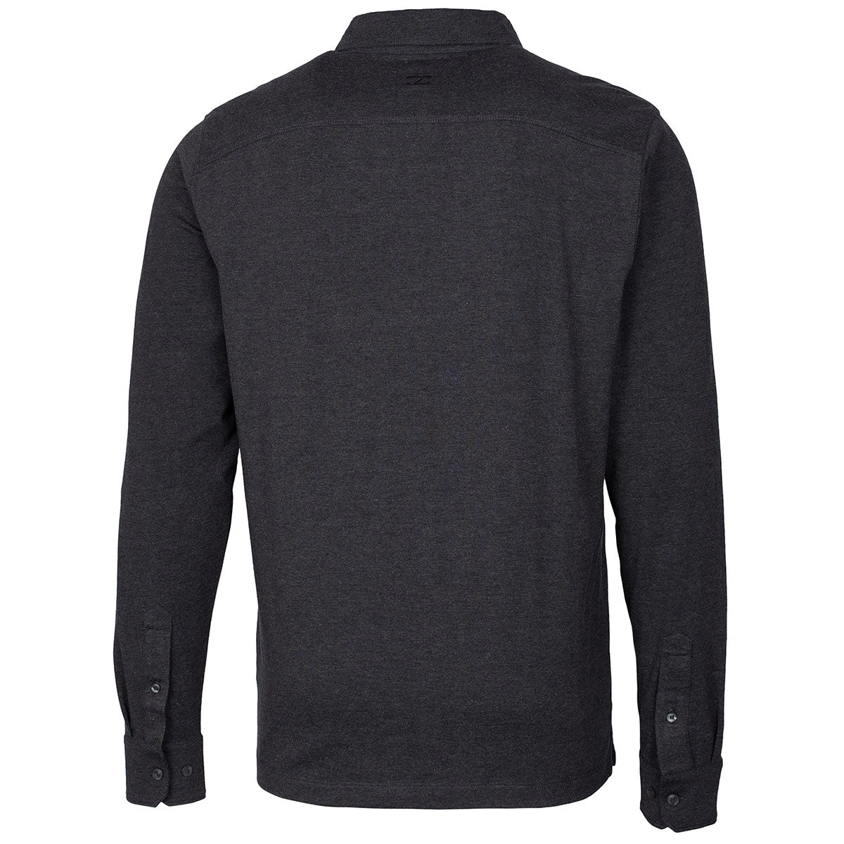 Cutter & Buck Men's Black Heather Advantage Jersey Long Sleeve Polo 4 Cutter & Buck Men's Black Heather Advantage Jersey Long Sleeve Polo - Image 2