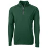 Cutter & Buck Men's Hunter Adapt Eco Knit Stretch Recycled Quarter Zip Pullover -Cutter & Buck MCK01143 HT F