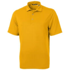 Cutter & Buck Men's College Gold Virtue Eco Pique Recycled Polo