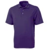 Cutter & Buck Men's College Purple Virtue Eco Pique Recycled Polo