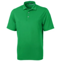 Cutter & Buck Men's Kelly Green Virtue Eco Pique Recycled Polo