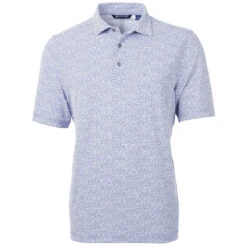 Cutter & Buck Men's Hyacinth Virtue Eco Pique Botanical Print Recycled Polo