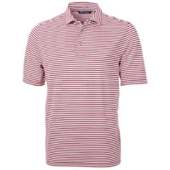 Cutter & Buck Men's Chutney Virtue Eco Pique Stripped Recycled Polo