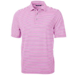 Cutter & Buck Men's Gelato Virtue Eco Pique Stripped Recycled Polo