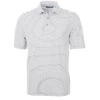 Cutter & Buck Men's Polished Virtue Eco Pique Stripped Recycled Polo