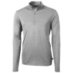 Cutter & Buck 15 Cutter & Buck Men's Polished Virtue Eco Pique Recycled Quarter Zip