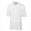 Cutter & Buck Men's White DryTec S/S Championship Polo -Cutter & Buck MCK01263 WH MANN HG