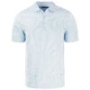 Cutter & Buck Men's White/Atlas Pike Eco Symmetry Print Stretch Recycled Polo