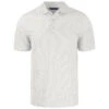 Cutter & Buck Men's White/Polished Pike Eco Symmetry Print Stretch Recycled Polo 2 Cutter & Buck Men's White/Polished Pike Eco Symmetry Print Stretch Recycled Polo -Cutter & Buck MCK01284 WHPOL F