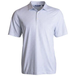 Cutter & Buck Men's White Pike Eco Pebble Print Stretch Recycled Polo 5 Cutter & Buck Men's White Pike Eco Pebble Print Stretch Recycled Polo -Cutter & Buck MCK01304 WH B