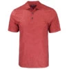 Cutter & Buck Men's Cardinal Red Pike Eco Tonal Geo Print Stretch Recycled Polo 1 Cutter & Buck Men's Cardinal Red Pike Eco Tonal Geo Print Stretch Recycled Polo -Cutter & Buck MCK01305 CDR F