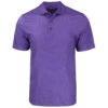 Cutter & Buck Men's College Purple Pike Eco Tonal Geo Print Stretch Recycled Polo -Cutter & Buck MCK01305 CLP F