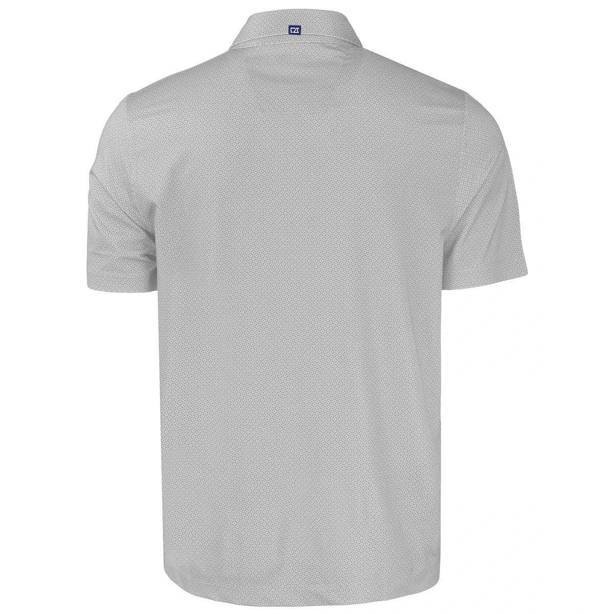 Cutter & Buck Men's Elemental Grey Pike Eco Tonal Geo Print Stretch Recycled Polo 4 Cutter & Buck Men's Elemental Grey Pike Eco Tonal Geo Print Stretch Recycled Polo - Image 2