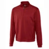 Cutter & Buck Men's Cardinal Red DryTec Edge Quarter Zip -Cutter & Buck MCK08861 CDR MANN HG