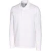 Cutter & Buck Men's White Advantage Long Sleeve Polo