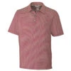Cutter & Buck Men's Cardinal Red/Polished Division Stripe Polo -Cutter & Buck MCK09372 CRPOL F