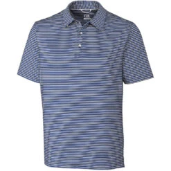 Cutter & Buck Men's Tour Blue Division Stripe Polo