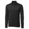 Cutter & Buck Men's Black DryTec Pennant Sport Half-Zip -Cutter & Buck MCK09424 Black F