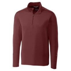 Cutter & Buck Men's Bordeaux DryTec Pennant Sport Half-Zip