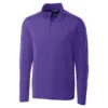 Cutter & Buck Men's College Purple DryTec Pennant Sport Half-Zip 2 Cutter & Buck Men's College Purple DryTec Pennant Sport Half-Zip -Cutter & Buck MCK09424 College Purple F